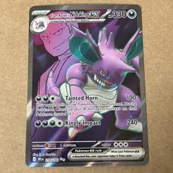 Pokemon TCG Team Rocket's Nidoking EX 216/182, Destined Rivals Ultra Rare Card - Image 1