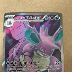 Pokemon TCG Team Rocket's Nidoking EX 216/182, Destined Rivals Ultra Rare Card - Image 4
