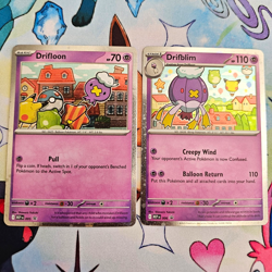 Pokemon Drifloon & Drifblim Cosmos Holo Promo Lot - Image 1