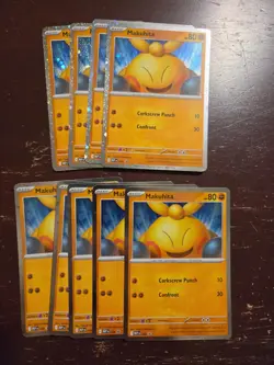 Lot Of 9 Makuhita (Cosmos Holo) 068 Promos ME: Mega Evolution Promo Pokemon - Image 1
