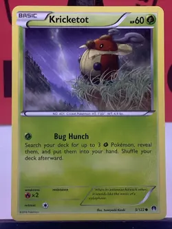 Kricketot 5/122 Breakpoint Pokemon TCG Regular Common 2016 LP - Image 3