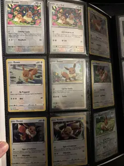 Eevee Pokemon TCG Card Lot - English promo - cosmos holo - pokemon collection - Image 2