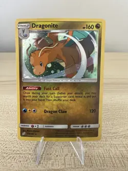 Dragonite 119/181 Cosmos Holo Rare Sun & Moon Team Up Pokemon Lot 1 - Image 1