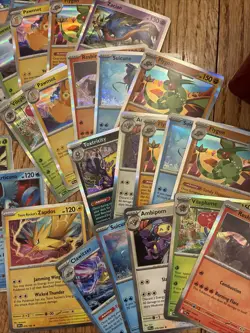 Pokemon Lot Of 30 Rares From Scarlet And Violet To mega Cosmos Holo EX - Image 4