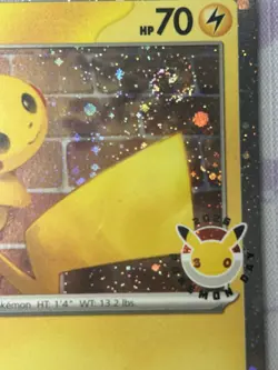 20x Pokemon Day 2026 Pikachu Promo Lot | 10 Swirls + 10 Non Swirl | Cosmos Holo - Image 2