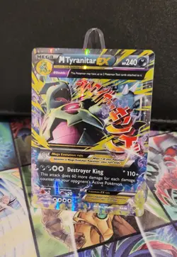 Pokemon TCG Mega M Tyranitar EX 43/98 Ancient Origins Rare EX Holo - NM - Image 1