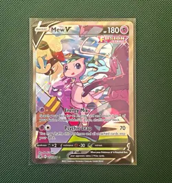 Pokemon TCG Mew V 251/264 Fusion Strike Ultra Rare Full Art Holo Eng HP180 - Image 1