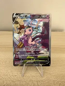 Pokemon TCG Mew v Alternate Full Art Holo Rare Card 251/264 Fusion Strike NM - Image 1