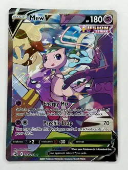 Pokemon TCG Mew V Fusion Strike 251/264 Holo Full Art - Image 1