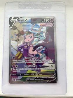 Pokemon TCG Fusion Strike Holo Full Art Ultra Rare Mew v 251/264 Near Mint - Image 1