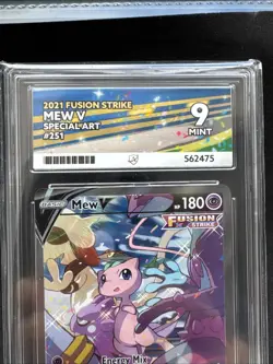 ACE 9 Pokemon TCG Mew v Fusion Strike 251/264 Holo Full Art Ultra Rare - Image 3