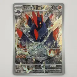 Gigalith 129/086 Illustration Rare White Flare Pokemon Card TCG Holo - Image 1