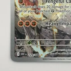 Gigalith 129/086 Illustration Rare White Flare Pokemon Card TCG Holo - Image 5