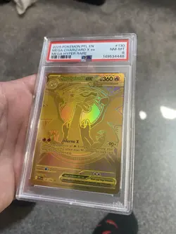 Pokemon TCG - Mega Charizard X EX 130/094 Hyper Rare - Phantasmal Flames - PSA 8 - Image 2