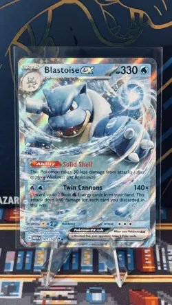 Blastoise ex 009/165 Double Rare 151 Pokemon Near Mint English - Image 1