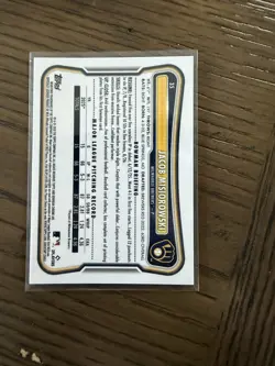 2026 Bowman Chrome- #35 Black And White Jacob Misiorowski /15 HTA Brewers - Image 2