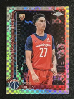 Will Riley 2025-26 Topps Chrome X-Fractor Base RC #271 - Image 1