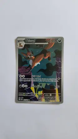Pokemon TCG Card - Thievul 092/084 Illustration Rare - English Pitch Black - Image 1