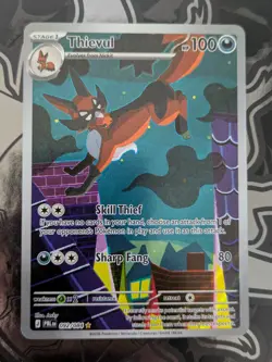 Thievul 092/084 ~ Illustration Rare Pokemon Card ~ Mega Evolutions Pitch Black - Image 1