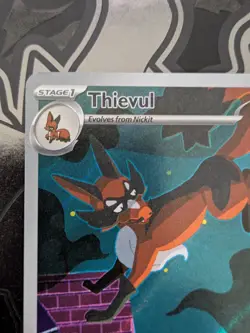 Thievul 092/084 ~ Illustration Rare Pokemon Card ~ Mega Evolutions Pitch Black - Image 2