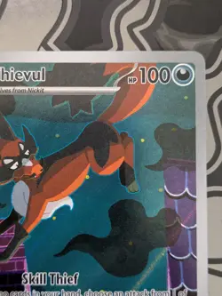 Thievul 092/084 ~ Illustration Rare Pokemon Card ~ Mega Evolutions Pitch Black - Image 3