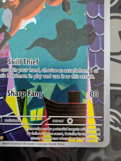 Thievul 092/084 ~ Illustration Rare Pokemon Card ~ Mega Evolutions Pitch Black - Image 4