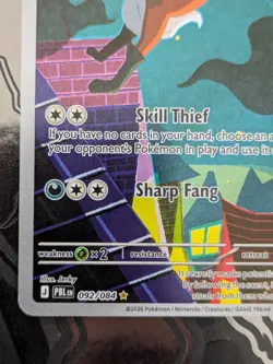 Thievul 092/084 ~ Illustration Rare Pokemon Card ~ Mega Evolutions Pitch Black - Image 5