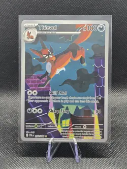Pokemon TCG Thievul Illustration Rare 092/084 Pitch Black - Image 1