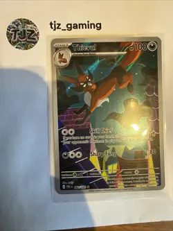 Pokemon TCG - Thievul 092/084 - IR Illustration Rare - Pitch Black PBL - Mint - Image 1