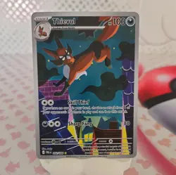Pokemon TCG - Thievul 092/084 - Pitch Black - Illustration Rare Card - Image 1