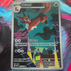 Pokemon TCG Card - Thievul 092/084 Illustration Rare - English Pitch Black - Image 1