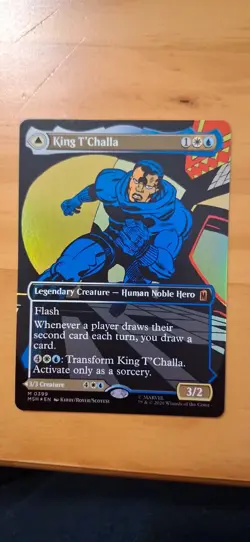 King T'Challa (Borderless) (0399) Marvel Super Heroes Foil - Image 1
