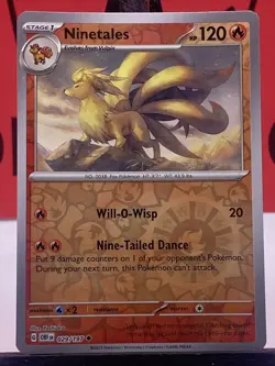 Ninetales 029/197 Obsidian Flames Pokemon TCG Reverse Holo Uncommon 2023 NM - Image 3