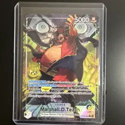 Bandai One Piece Card Game Marshall D. Teach Leader Alt Art OP16-080 - Image 1