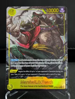 Marshall D. Teach OP16-119 Sec Alt Art The Time of Battle One Piece Card Game - Image 1
