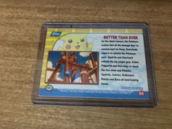 1999 Topps Pokemon Movie Animation 56 Better Than Ever Blue Label Foil - Image 4