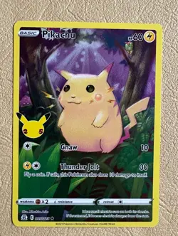 Pikachu Full Art Celebrations Stamp 005/025 Mint Condition Pokemon - Image 1
