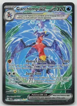 Pokemon Garchomp ex 245/182 Paradox Rift Special Illustration Rare Holo NM - Image 1
