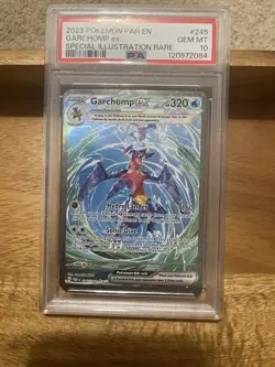 Pokemon PSA 10 Garchomp ex 245/182 Paradox Rift Special Illustration Rare EN - Image 1