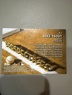 2026 Topps Chrome Perspectives Mike Trout Angels #P-5 - Image 2