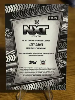 2026 TOPPS CHROME WWE IZZI DAME NXT AUTO ON CARD - Image 2