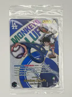 Sealed Monkey D Luffy EB02-010 L Dodgers One Piece Night Promo Card English 2025 - Image 1