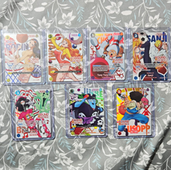 One Piece Card Game Round 1 One Piece 7 Card Holo Alt Art Lot - Image 1