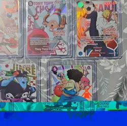 One Piece Card Game Round 1 One Piece 7 Card Holo Alt Art Lot - Image 3