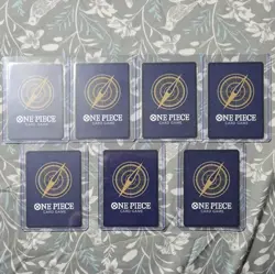 One Piece Card Game Round 1 One Piece 7 Card Holo Alt Art Lot - Image 4