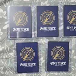 One Piece Card Game Round 1 One Piece 7 Card Holo Alt Art Lot - Image 5