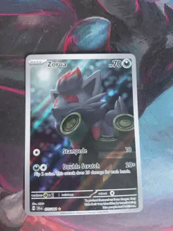 Pokemon TCG Card Zorua 075/064 Shrouded Fable Illustration Rare Holo - NM - Image 1