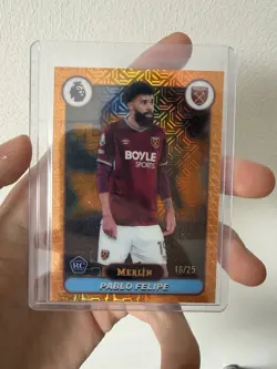 Topps Merlin Premier League 2025/26 Pablo Felipe /25 Rookie Orange West Ham - Image 1