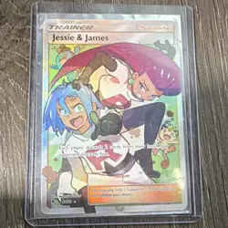 The Pokemon Company Jessie & James 68/68 Hidden Fates Trainer Holo Ultra Rare - Image 1