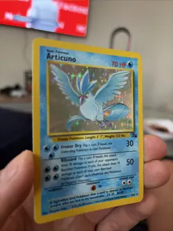 Pokemon TCG Articuno Fossil Holo Rare Card 2/62 LP Condition - Image 3